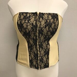 CORSET Cacique Lace Overlay Bustier Top - Size 18/20
